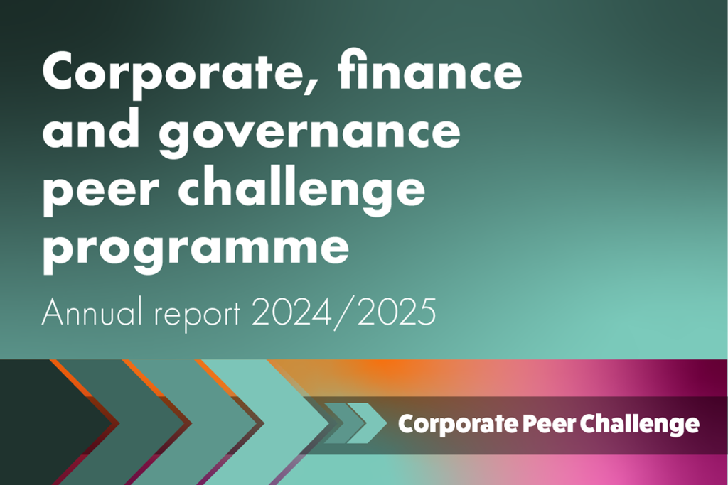 Corporate, finance and governance peer challenge programme: Annual report 2024/25
