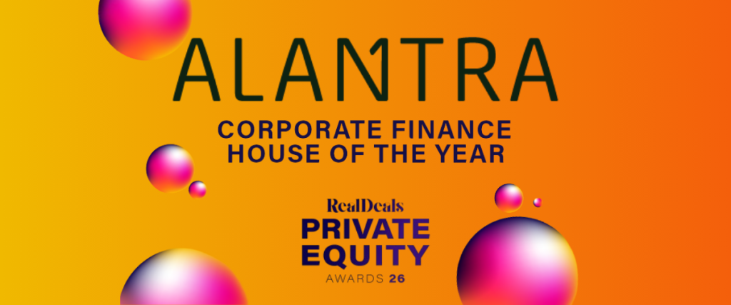 Alantra named Corporate Finance House of the Year at the Real Deals Private Equity Awards 2026