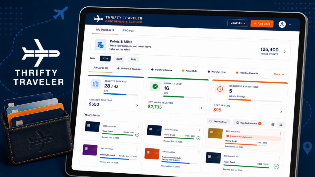 Free Credit Card Benefits Tracker