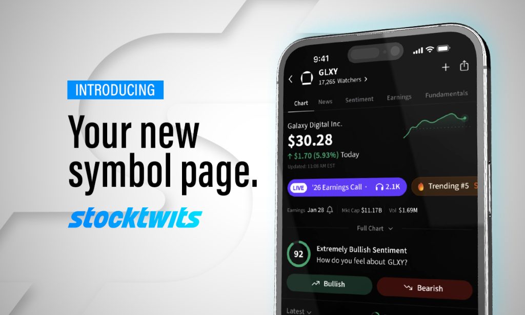 Stocktwits Deepens Its Social Finance Leadership With All-New Symbol Pages Centered on Community Intelligence
