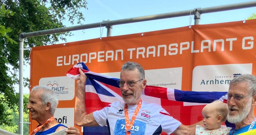 Gold medal for Lee Hutton at European Transplant Games