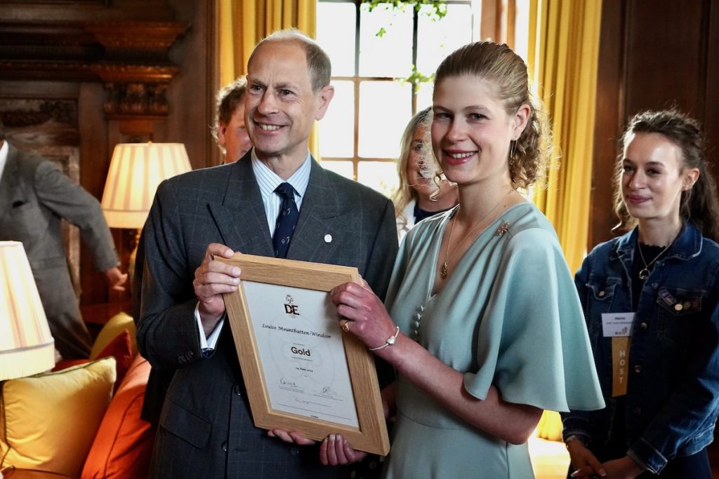 Lady Louise Windsor receives Gold DofE Award at Holyroodhouse