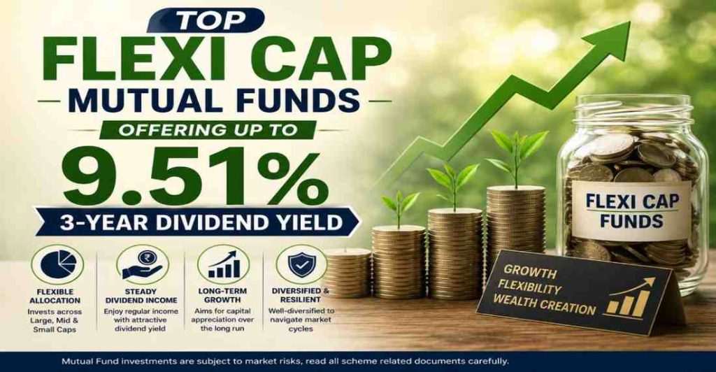 Top Flexi Cap Mutual Funds Offering Up to 9.51% 3-Year Dividend Yield