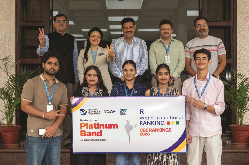 Uttaranchal University secures Platinum Band in OBE Rankings 2026