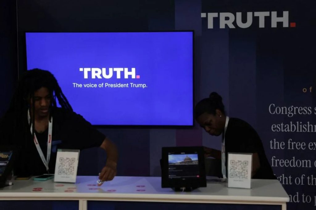 Truth Social to sell trading firms ‘fastest’ access to Trump’s posts