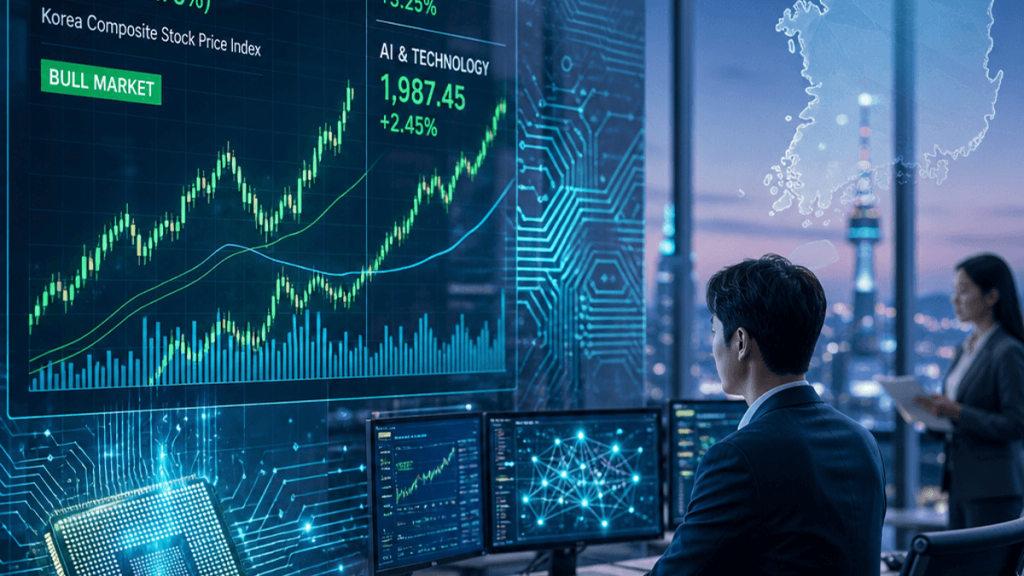 South Korea’s Kospi Surges Into Bull Market on Chip Rally